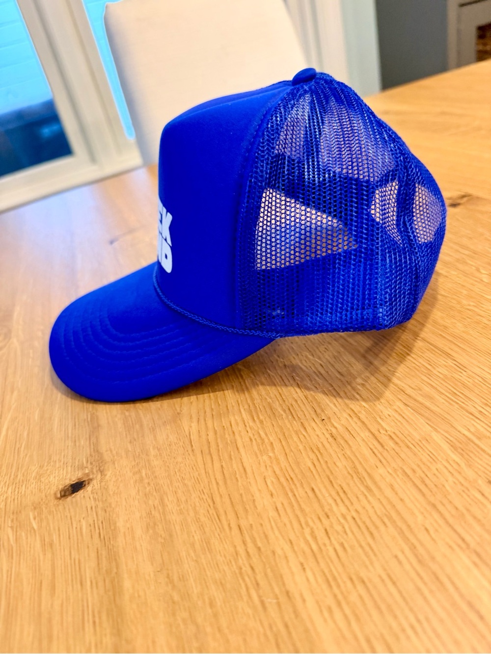 Clare V X Left on Friday collab TRUCKER HAT $50 NWT  Cobalt Le Weekend - Picture 6 of 7